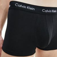 Calvin Klein Cotton Stretch 5 Pack Low Rise Trunks - Black
