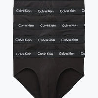 Calvin Klein Cotton Stretch 5 Pack Hip Briefs - Black