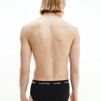 Calvin Klein Cotton Stretch 5 Pack Hip Briefs - Black