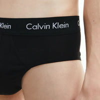 Calvin Klein Cotton Stretch 5 Pack Hip Briefs - Black