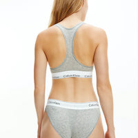 Calvin Klein Modern Cotton Unlined Bralette - Grey Heather