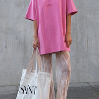 SŚAINT No Vacancy Tee - Acid Wash Pink