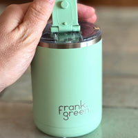 Frank Green Ceramic Coffee Cup with Hinged Lid 355ml - Cloud