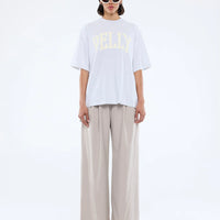 Ena Pelly Collegiate Tee - White Marle