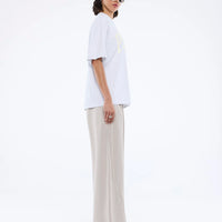 Ena Pelly Collegiate Tee - White Marle