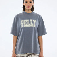 Ena Pelly World Tour Tee - Washed Grey