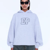 Ena Pelly Cassie Oversized Hoodie - Grey Marle