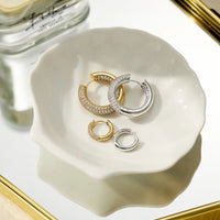 Luv AJ The Reversible Amalfi Hoops - Silver