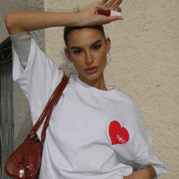 SŚAINT Heart Tee - Red Heart