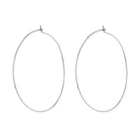 Luv AJ The Capri Wire Hoops - Silver