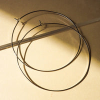 Luv AJ The Capri Wire Hoops - Silver