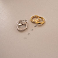 Luv AJ The Reversible Mini Amalfi Hoops - Gold