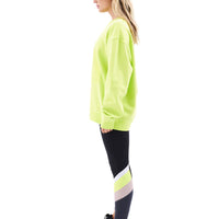 P.E Nation Cut Shot Sweatshirt - Safety Yellow