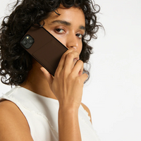 Status Anxiety Who's Who Leather Phone Case (iPhone) - Cocoa