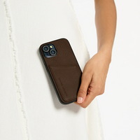 Status Anxiety Who's Who Leather Phone Case (iPhone) - Cocoa