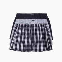 Calvin Klein Cotton Classics 3 Pack Woven Boxers - Multi
