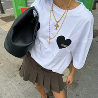 SŚAINT Heart Tee - Black Heart