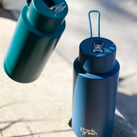 Frank Green Ceramic Reusable Bottle 34oz/1000ml - Deep Ocean