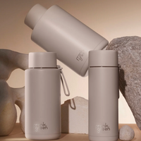Frank Green Ceramic Reusable Bottle 34oz/1000ml - Moon Dust