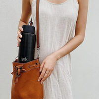 Frank Green Ceramic Reusable Bottle 34oz/1000ml - Midnight Black