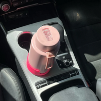 Frank Green Car Cup Holder Expander - Neon Pink