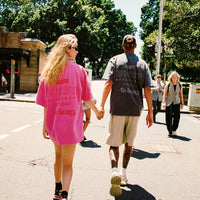 SŚAINT No Vacancy Tee - Acid Wash Pink