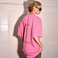 SŚAINT No Vacancy Tee - Acid Wash Pink