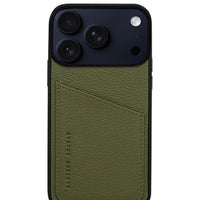 Status Anxiety Who's Who Leather Phone Case (iPhone) - Khaki