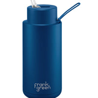 Frank Green Ceramic Reusable Bottle 34oz/1000ml - Deep Ocean