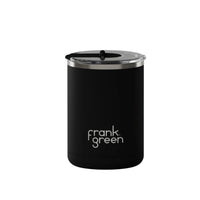 Frank Green Ceramic Coffee Cup with Hinged Lid 355ml - Black