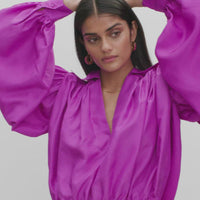 Rohe Petale Top - Electric Purple