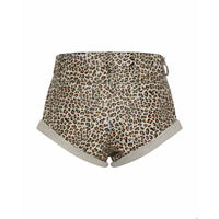 One Teaspoon Leopard Print Leather Low Waist Bandits - Leopard