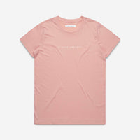 Status Anxiety Think It Over Women's Tee - Pale Pink