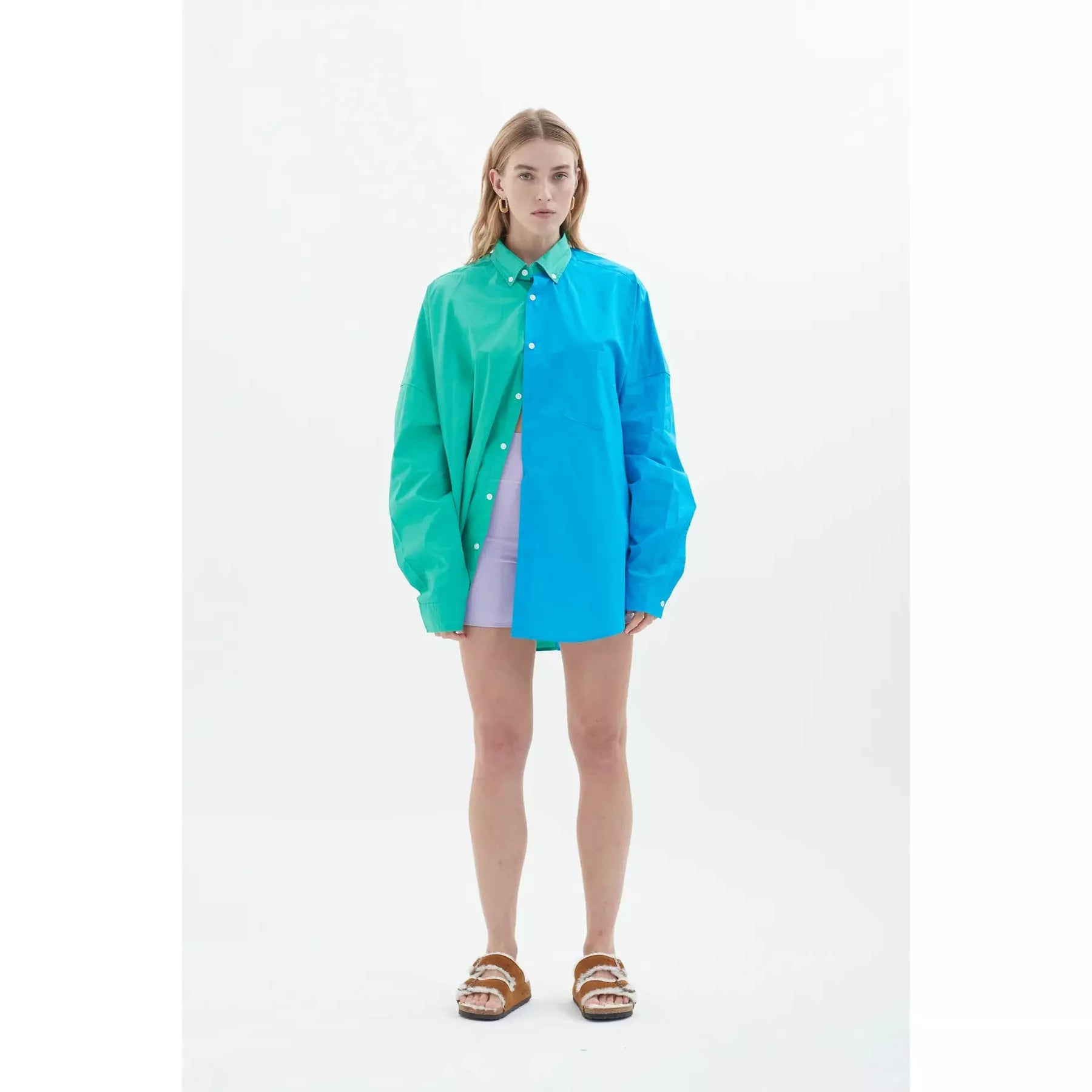 Blanca Henrietta Shirt Green Blue