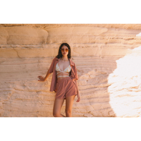 Araminta James Terry Shirt Set - Terracotta