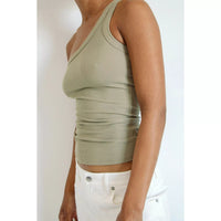 The Line By K Driss Tank Top - Artichoke