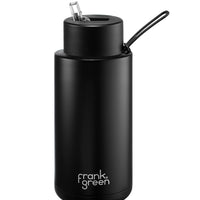 Frank Green Ceramic Reusable Bottle 34oz/1000ml - Midnight Black