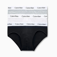 Calvin Klein Cotton Stretch 3 Pack Hip Briefs - Multi