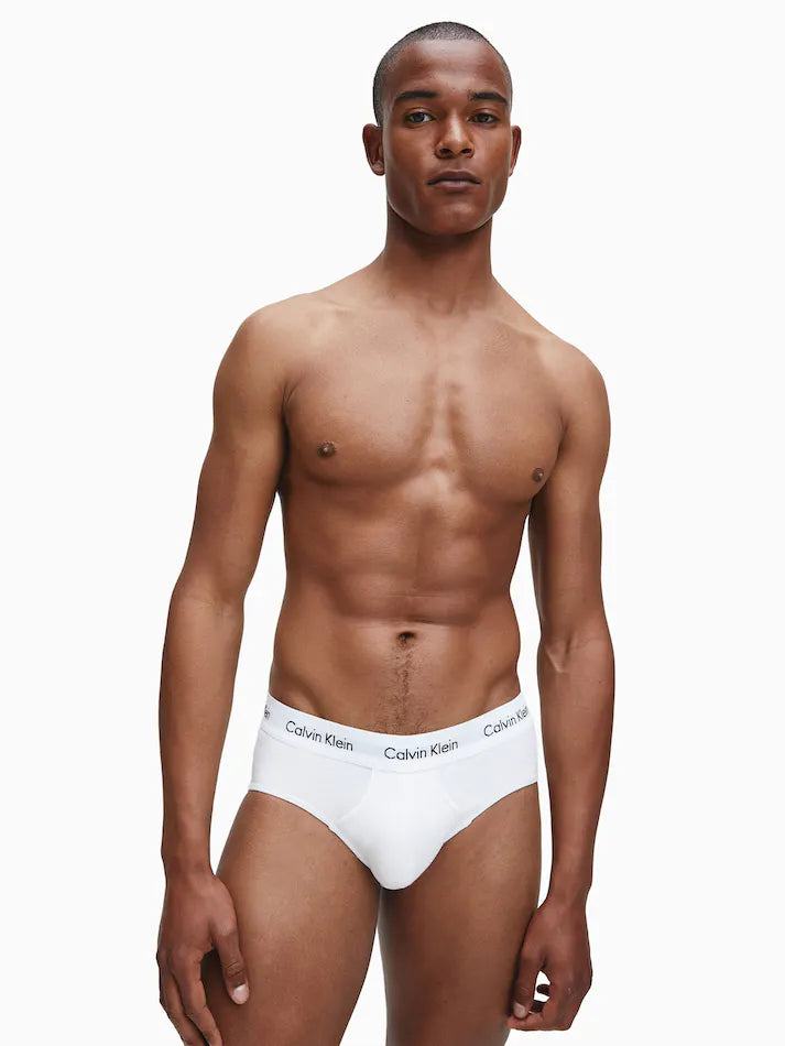 Calvin Klein Cotton Stretch 3 Pack Hip Briefs - Multi