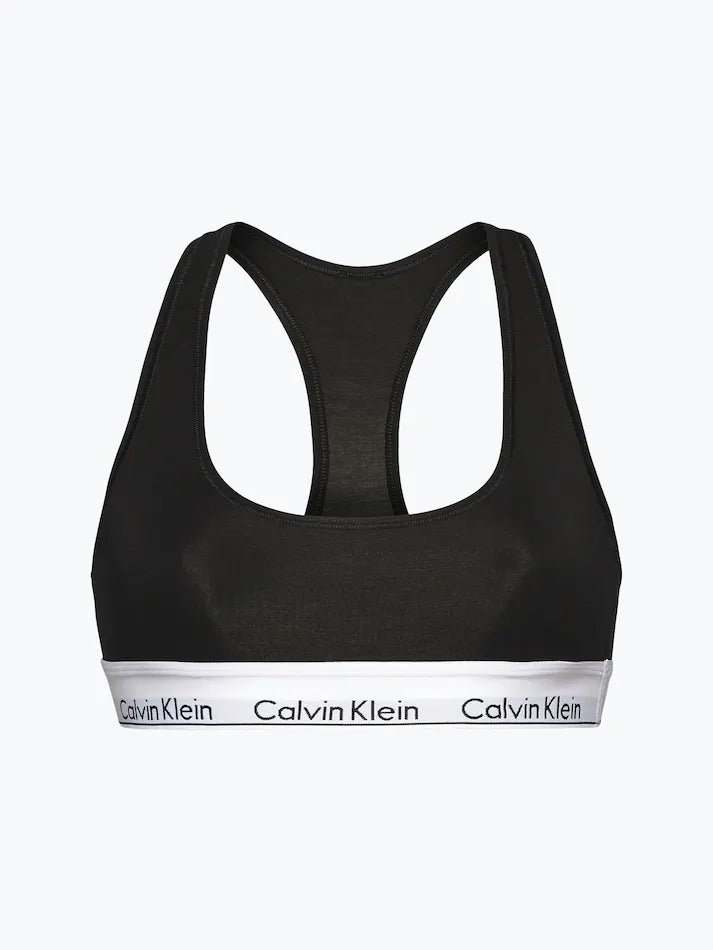 Calvin Klein Modern Cotton Unlined Bralette - Black