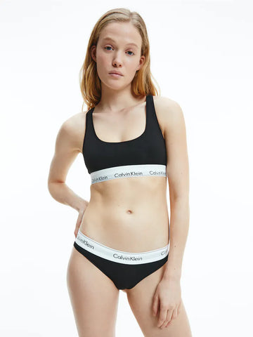 Calvin Klein  Modern Cotton Unlined Bralette - Black