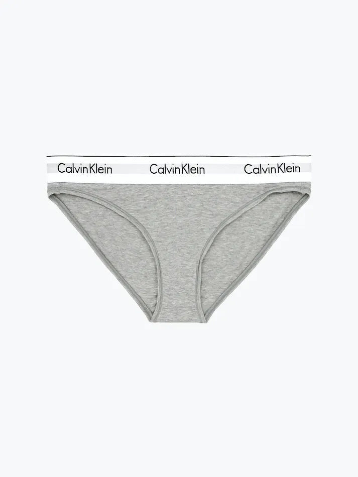 Calvin Klein Women's Modern Cotton Boxer Brief, Grey Heather,S - US 