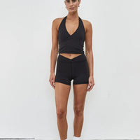 Pinky & Kamal Wrap Short - Black