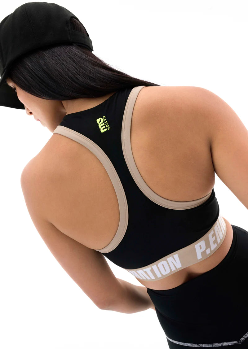 P.E Nation Alta Sports Bra - Black