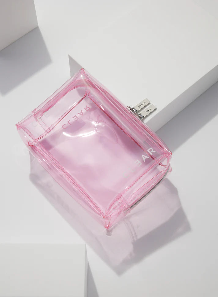 Cee Clear Small Cosmetic Case - Blush
