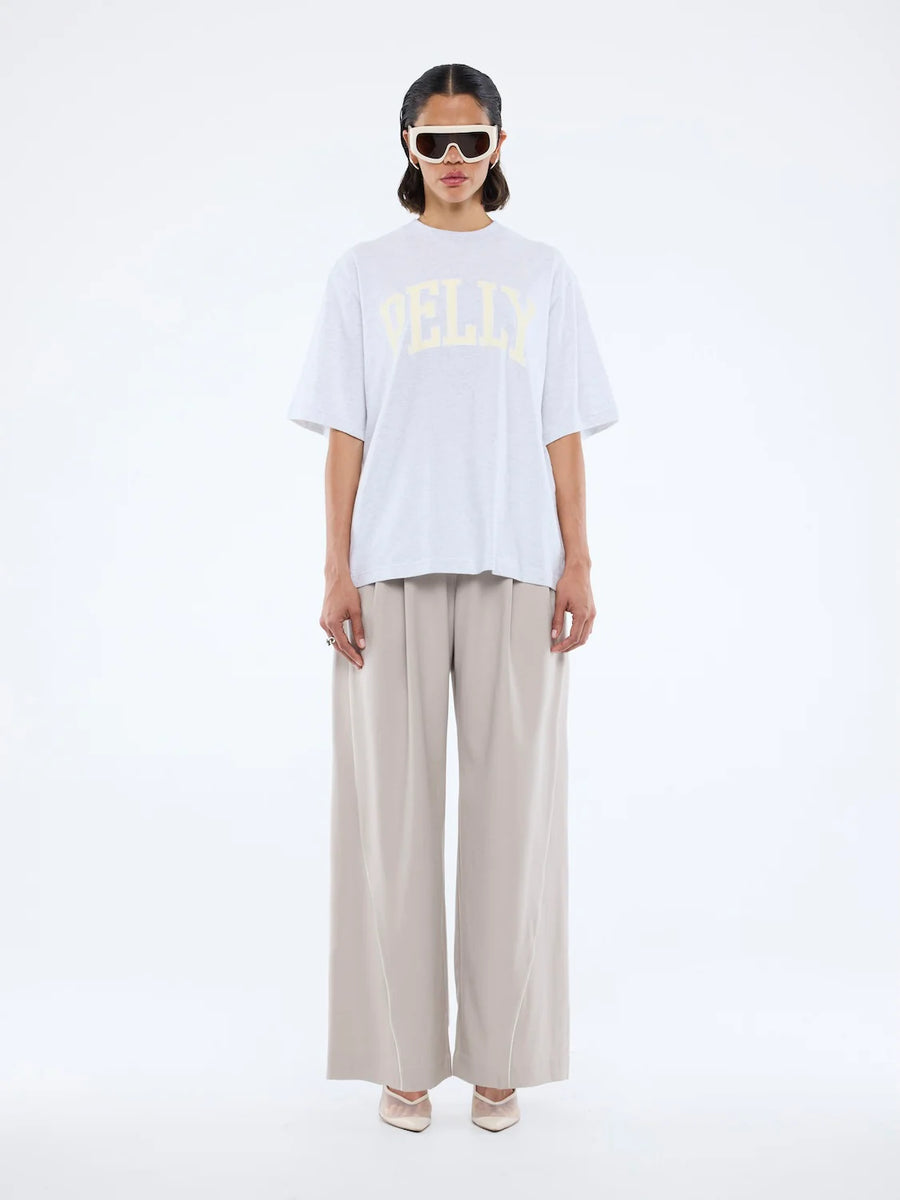 Ena Pelly Collegiate Tee - White Marle