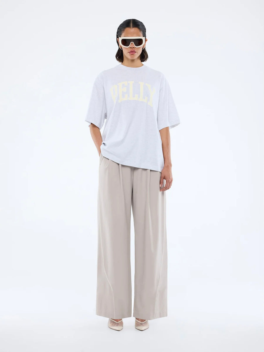 Ena Pelly Collegiate Tee - White Marle