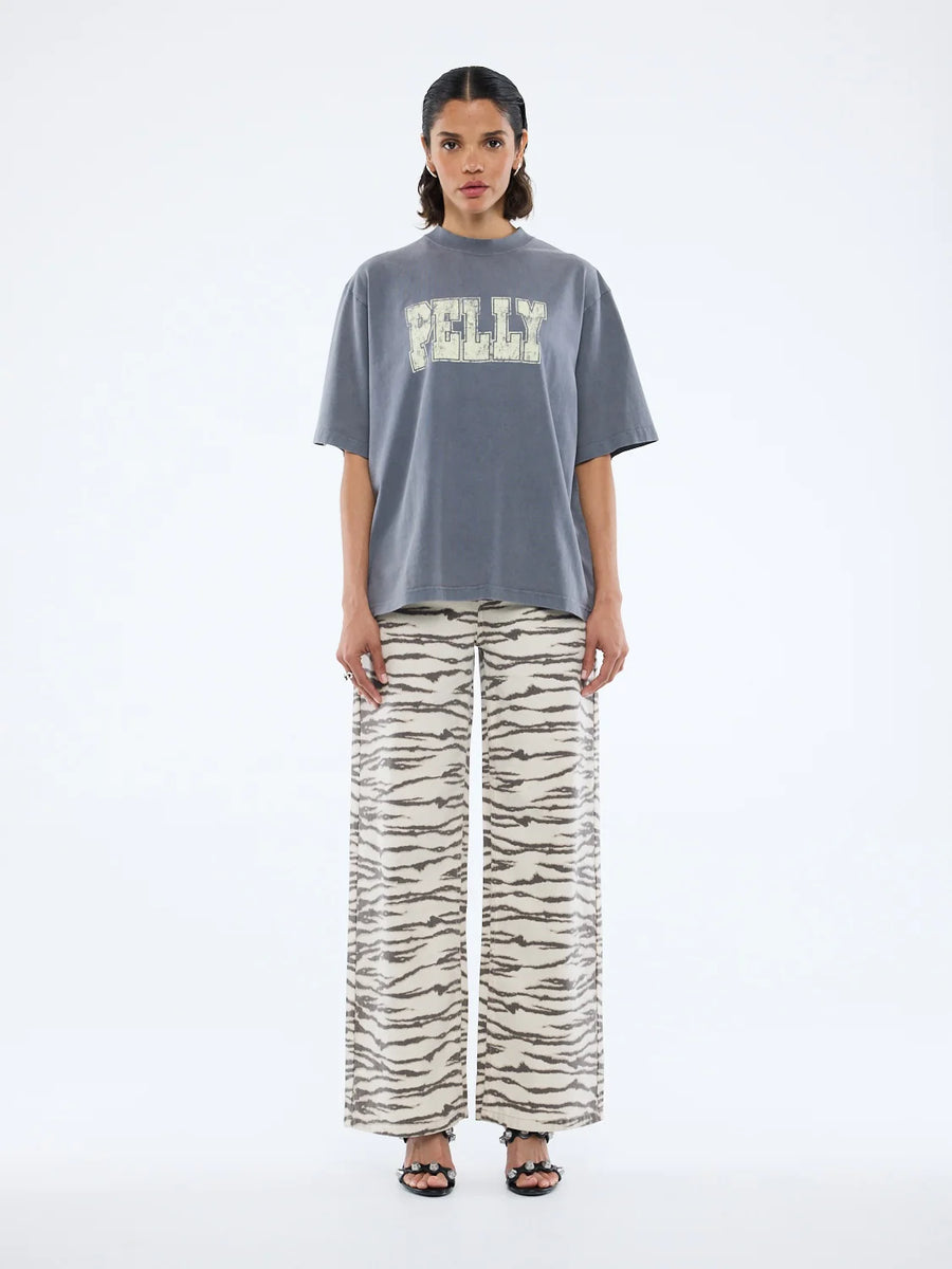 Ena Pelly World Tour Tee - Washed Grey