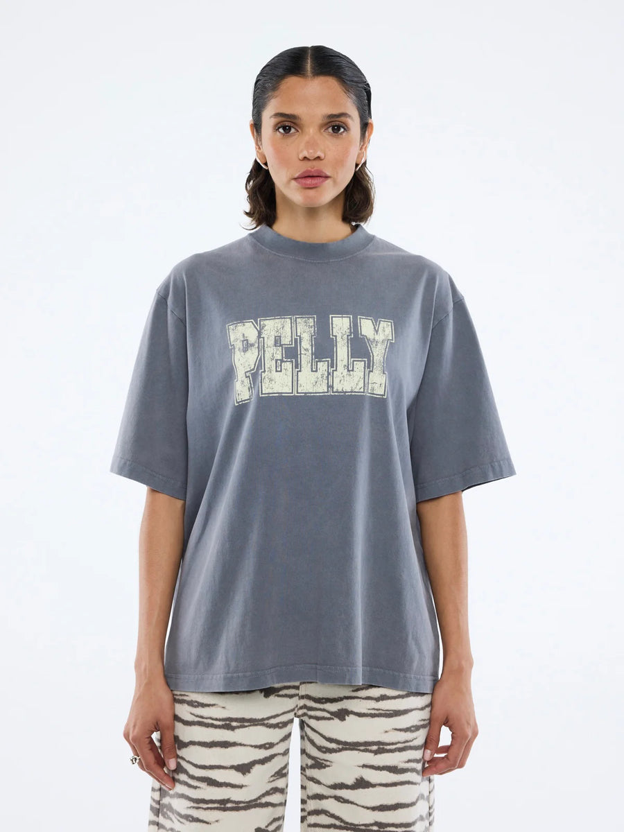 Ena Pelly World Tour Tee - Washed Grey