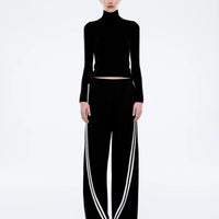 Ena Pelly Valentina Stripe Pant - Black
